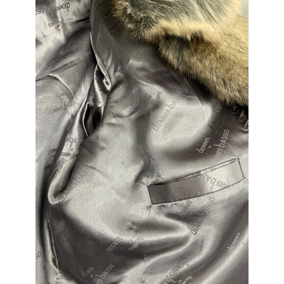 New VTG Dennis Basso XL 15th Anniversary Collect Ed Faux Fur Chinchilla Coat - Picture 10 of 12